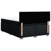 vidaXL Sommier &agrave; lattes de lit avec matelas Noir 140x190 cm Tissu