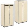 vidaXL 2 pcs Garde-robes Cr&egrave;me 75x50x160 cm