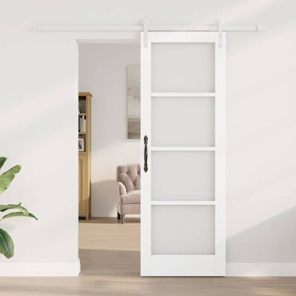 vidaXL Porte coulissante ORKDAL Blanc 73,5 x 211 cm