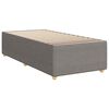 vidaXL Cadre de lit sans matelas taupe 100x200 cm tissu