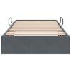 vidaXL Lit de Rangement avec stockage Gris fonc&eacute; 100 x 200 cm Velours