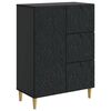 vidaXL Buffet Noir 66 x 34,5 x 90 cm Bois d'ing&eacute;nierie