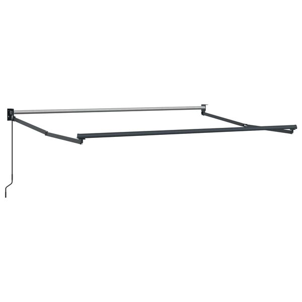 vidaXL Cadre de store r&eacute;tractable manuel Anthracite 3 x 2 m Aluminium