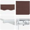 vidaXL Auvent R&eacute;tractable Marron 250 x 200 cm tissu