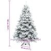 vidaXL Sapin de No&euml;l artificiel avec 300 LED Blanc 180 cm PE et PVC