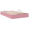vidaXL Lit de Rangement avec stockage Rose 120 x 200 cm Velours