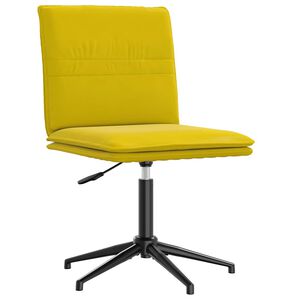 vidaXL Chaise &agrave; manger Jaune Velours