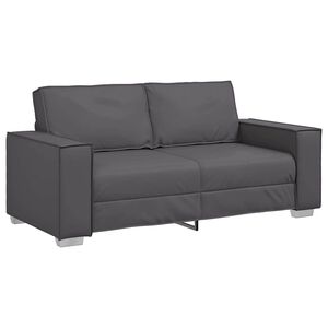 vidaXL Canap&eacute; deux places Gris 180 cm Simili cuir