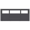 vidaXL Meuble TV Gris 120x30x50 cm Bois d'ing&eacute;nierie