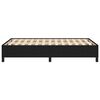vidaXL Cadre de lit sans matelas noir 120x190 cm tissu