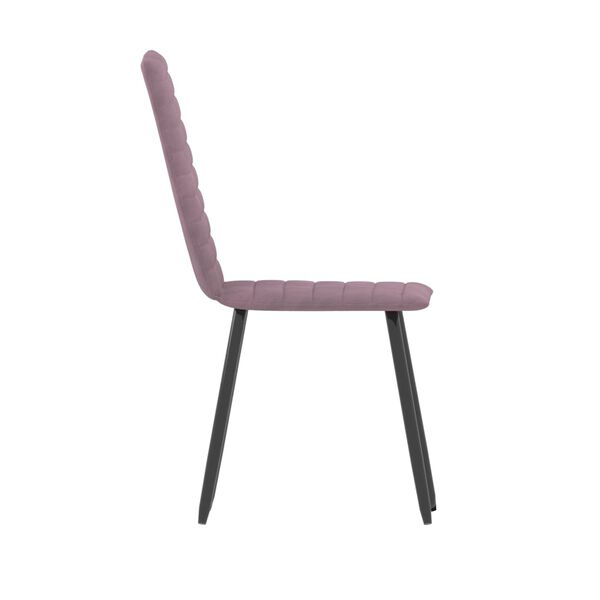 vidaXL Chaises &agrave; manger lot de 2 Rose Velours