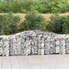 vidaXL Paniers à gabions arqués 25 pcs 400x50x80/100 cm Fer galvanisé