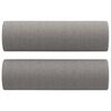 vidaXL Canap&eacute; 3 places et oreillers et coussins Gris clair 180cm Tissu
