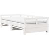 vidaXL Lit de jour et lit gigogne et matelas 80x200 cm bois pin massif