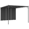 vidaXL Belv&eacute;d&egrave;re de jardin avec rideau lat&eacute;ral 4x3x2,25 m Anthracite