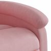 vidaXL Fauteuil inclinable de massage &eacute;lectrique rose velours