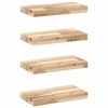 vidaXL &Eacute;tag&egrave;res flottantes 4 pcs 60x20x4 cm acacia massif non trait&eacute;