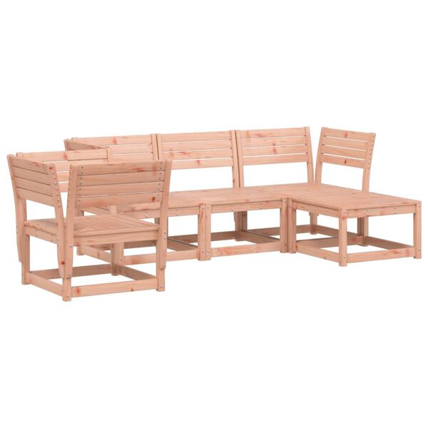 vidaXL Salon de jardin 5 pcs bois massif douglas