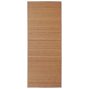 vidaXL Tapis en bambou marron &agrave; latte rectangulaire 150 x 200 cm