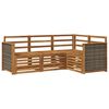 vidaXL Ensembles de canap&eacute;s 4 pcs Bois d'Acacia Massif