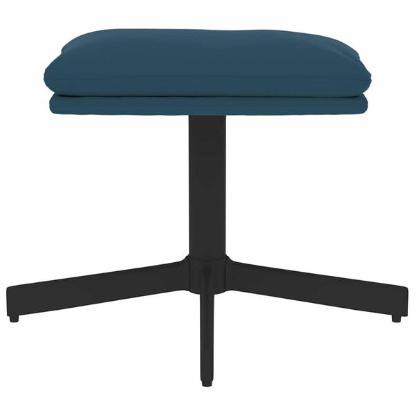 vidaXL Repose-pied Bleu 60x60x36 cm Velours