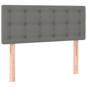vidaXL T&ecirc;te de lit Gris fonc&eacute; 80x5x78/88 cm Tissu