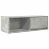 vidaXL Meuble TV gris b&eacute;ton 80x31x25,5 cm bois d'ing&eacute;nierie