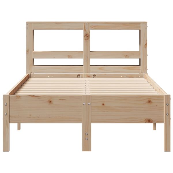 vidaXL Cadre de lit sans matelas 90x200 cm bois de pin massif