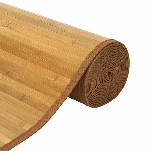 vidaXL Tapis rectangulaire naturel 70x500 cm bambou