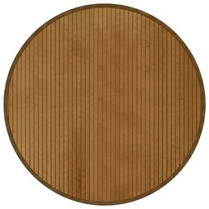 vidaXL Tapis rond marron 80 cm bambou