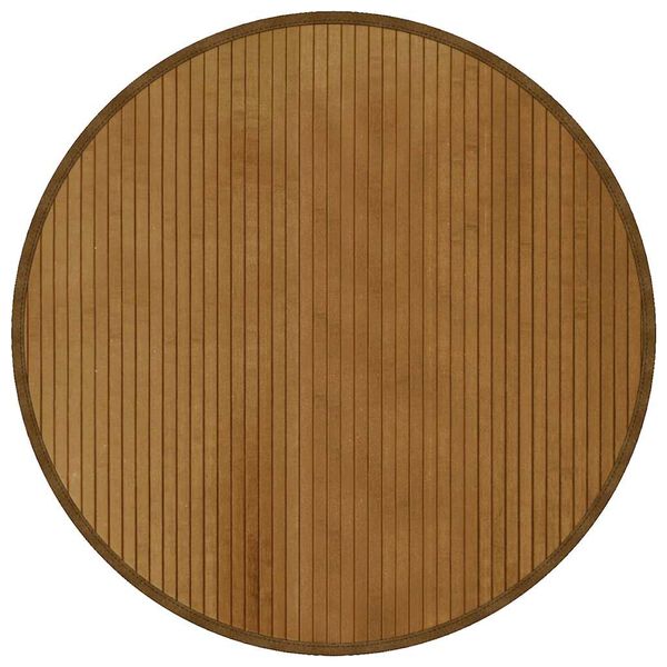 vidaXL Tapis rond marron 80 cm bambou