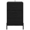 vidaXL Cabinet de chevet Ch&ecirc;ne noir 40 x 40 x 66 cm Bois d'ing&eacute;nierie
