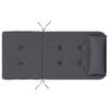 vidaXL Coussins de chaise adirondack lot de 2 anthracite tissu oxford