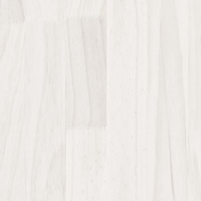 vidaXL Cadre de lit Blanc Bois massif 140x190 cm