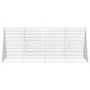 vidaXL Cage pour lapins Argent 215 x 100 x 85 cm Acier galvanisé