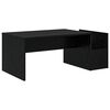 vidaXL Table basse Ch&ecirc;ne noir 90 x 45 x 35 cm Bois d'ing&eacute;nierie