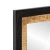vidaXL Miroir de salle de bain 55x1x60cm verre et bois massif manguier