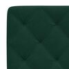 vidaXL Coussin de t&ecirc;te de lit vert fonc&eacute; 100 cm velours