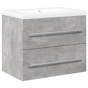 vidaXL Ensemble de meubles de salle de bain 2 pcs gris b&eacute;ton