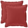 vidaXL Housse de coussin 2 pc HOUTEN Bordeaux 40 x 40 cm Polyester