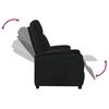vidaXL Fauteuil inclinable Noir Similicuir
