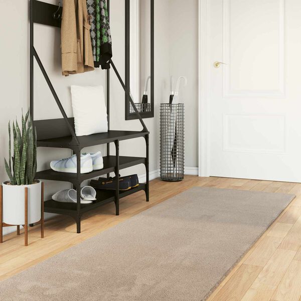 vidaXL Tapis de surface HUARTE Sable 300 x 80 cm Polyester