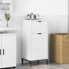 vidaXL Cabinet de salle de bain avec stockage Blanc 39.5 x 36 x 88 cm