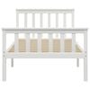 vidaXL Cadre de lit sans matelas blanc bois de pin massif 90x200 cm