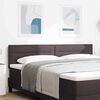 vidaXL T&ecirc;te de lit Marron fonc&eacute; 180 cm Cuir synth&eacute;tique