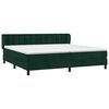 vidaXL Sommier &agrave; lattes de lit et matelas Vert fonc&eacute; 200x200cm Velours