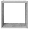 vidaXL &Eacute;tag&egrave;res cube murales 4 pcs Gris b&eacute;ton 30x15x30 cm