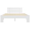 vidaXL Cadre de lit sans matelas blanc bois de pin massif 120x200 cm