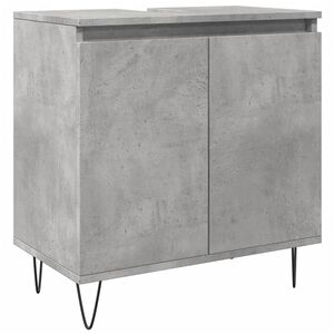 vidaXL Armoire de bain gris b&eacute;ton 58x33x60 cm bois d'ing&eacute;nierie