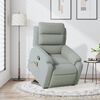 vidaXL Fauteuil de massage inclinable Gris clair Velours